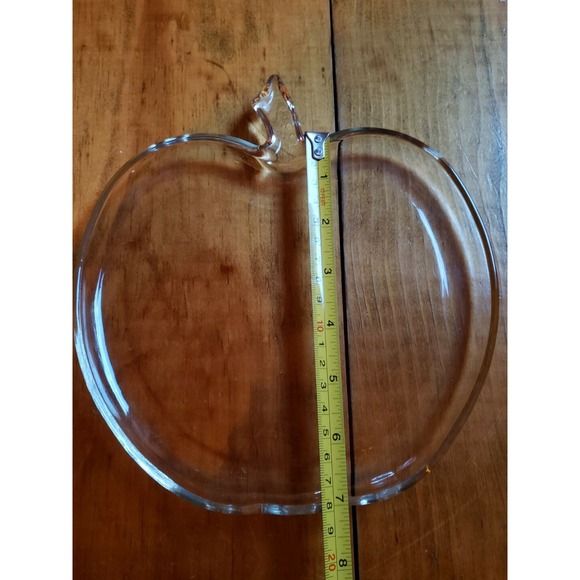 Vintage Set of 4 Glass Apple Plates - Picture 10 of 10
